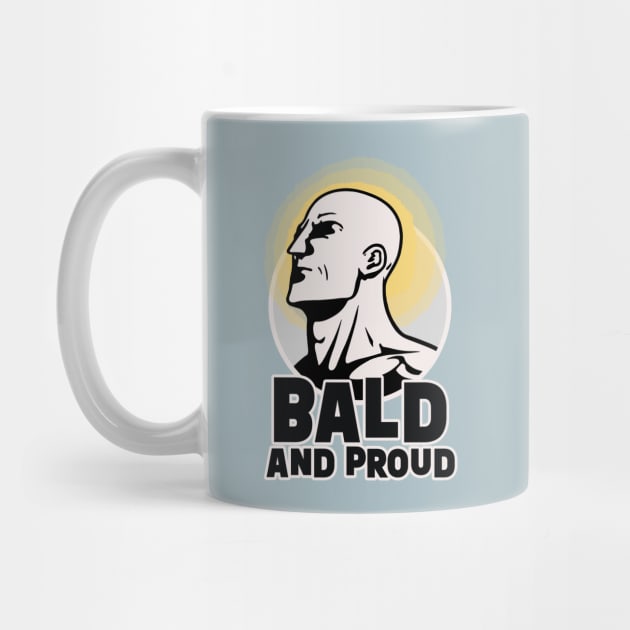 Bald and Proud || Bald Man Illustration by Mad Swell Designs